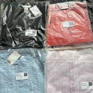 H&M Blouse Bundle Size M 5 Tops Button Up Work Casual NWT